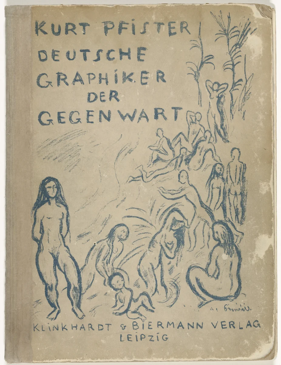 Deutsche Graphiker der Gegenwart (German Printmakers of Our Time) by Paul Klee
Max Beckmann
Karl Caspar
Conrad Felixmüller
Erich Heckel
René Beeh
Heinrich Campendonk
Lovis Corinth
August Gaul
Ernst Barlach
George Grosz
Max Unold
Käthe Kollwitz
Alfred Kubin
Max Liebermann
Ludwig Meidner
Otto Mueller
Max Pechstein
Adolf Ferdinand Schinnerer
Karl Schmidt-Rottluff
Richard Seewald
Rudolf Grossmann
Lyonel Feininger
Various Artists, illustrated book, 1920