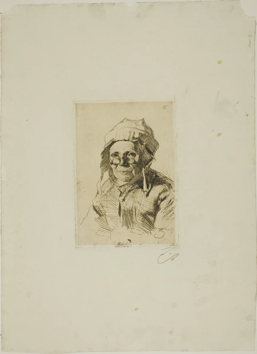 Grandmother I by Anders Zorn, print, 1884