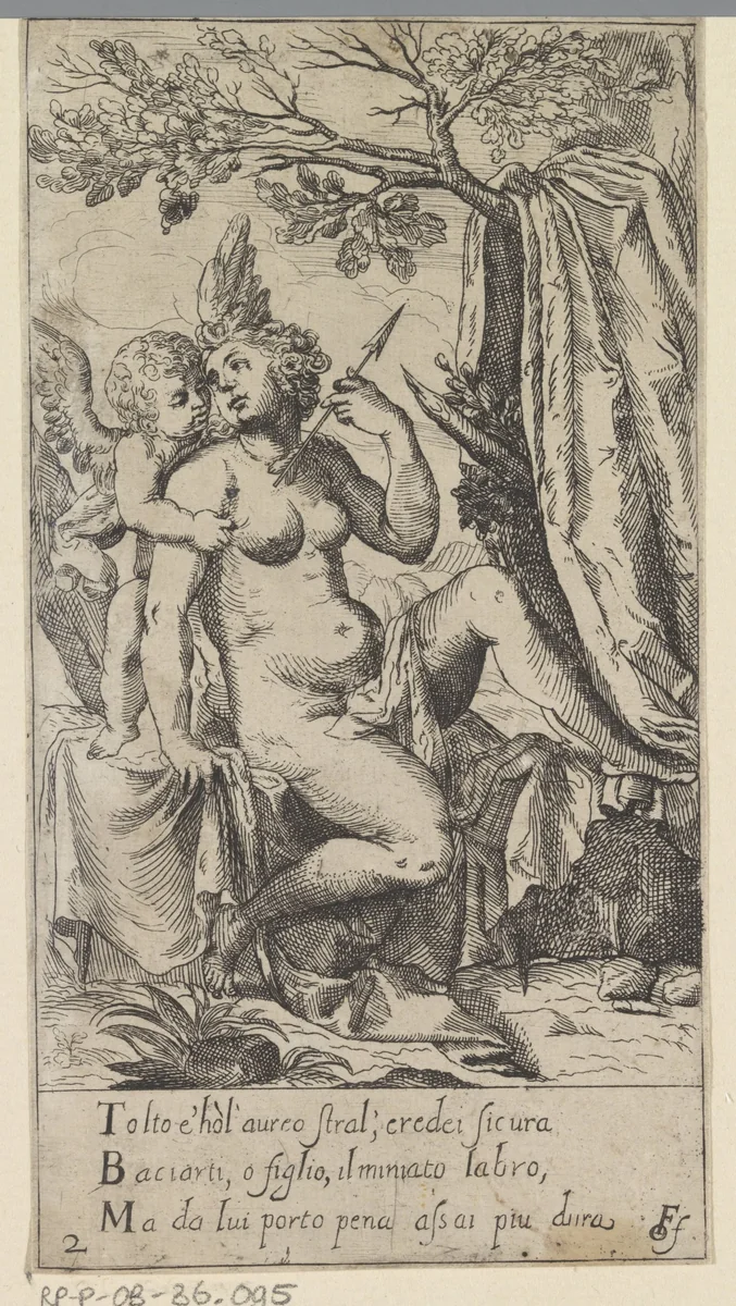 Venus en Amor by anonymous, print, 1617