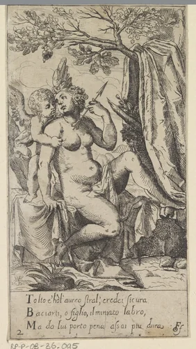 Venus en Amor by anonymous, print, 1617