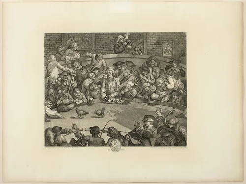 The Cockpit by William Hogarth, print, 1759
