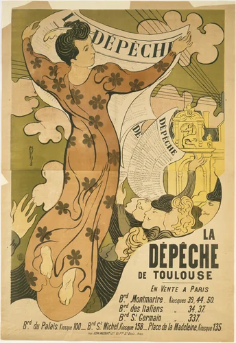 La Dépêche de Toulouse by Maurice Denis, design, 1892