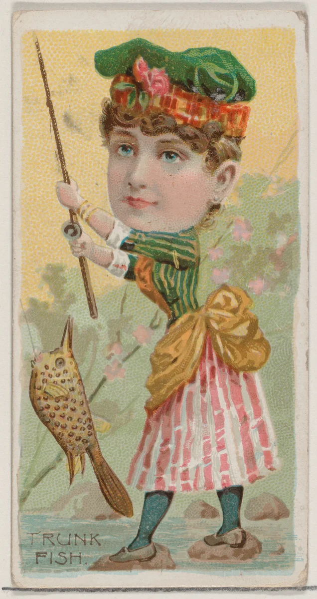 Trunk Fish, from the series Fishers and Fish (N74) for Duke brand cigarettes by Knapp & Company, print, 1888