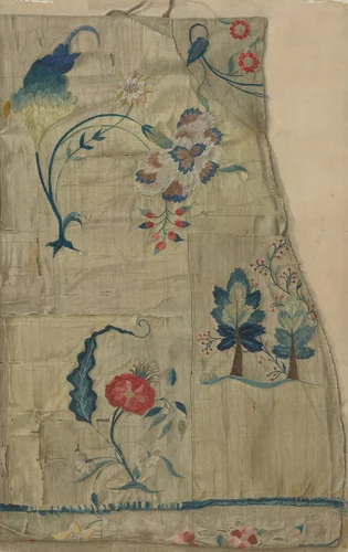 Crewel Embroidery by Suzanne Chapman, index of american design, 1935-1942