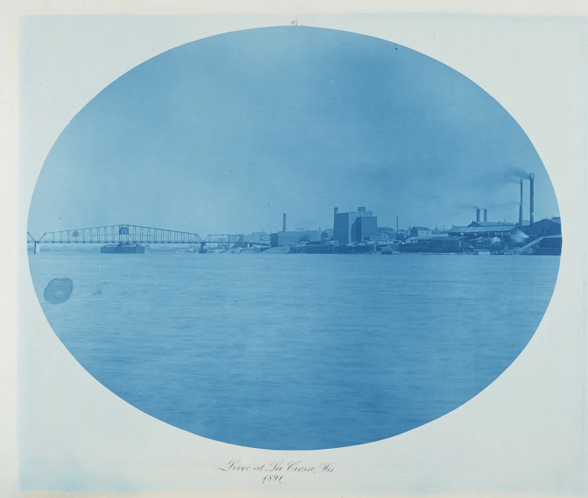 Levee at La Crosse, Wis. by Henry Peter Bosse, photograph, 1891