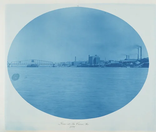 Levee at La Crosse, Wis. by Henry Peter Bosse, photograph, 1891