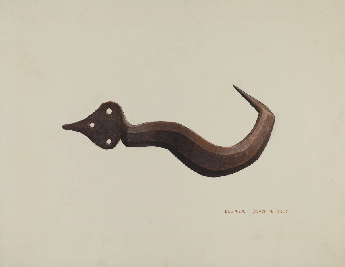 Conestoga Axe Holder by John Petrucci, index of american design, 1939