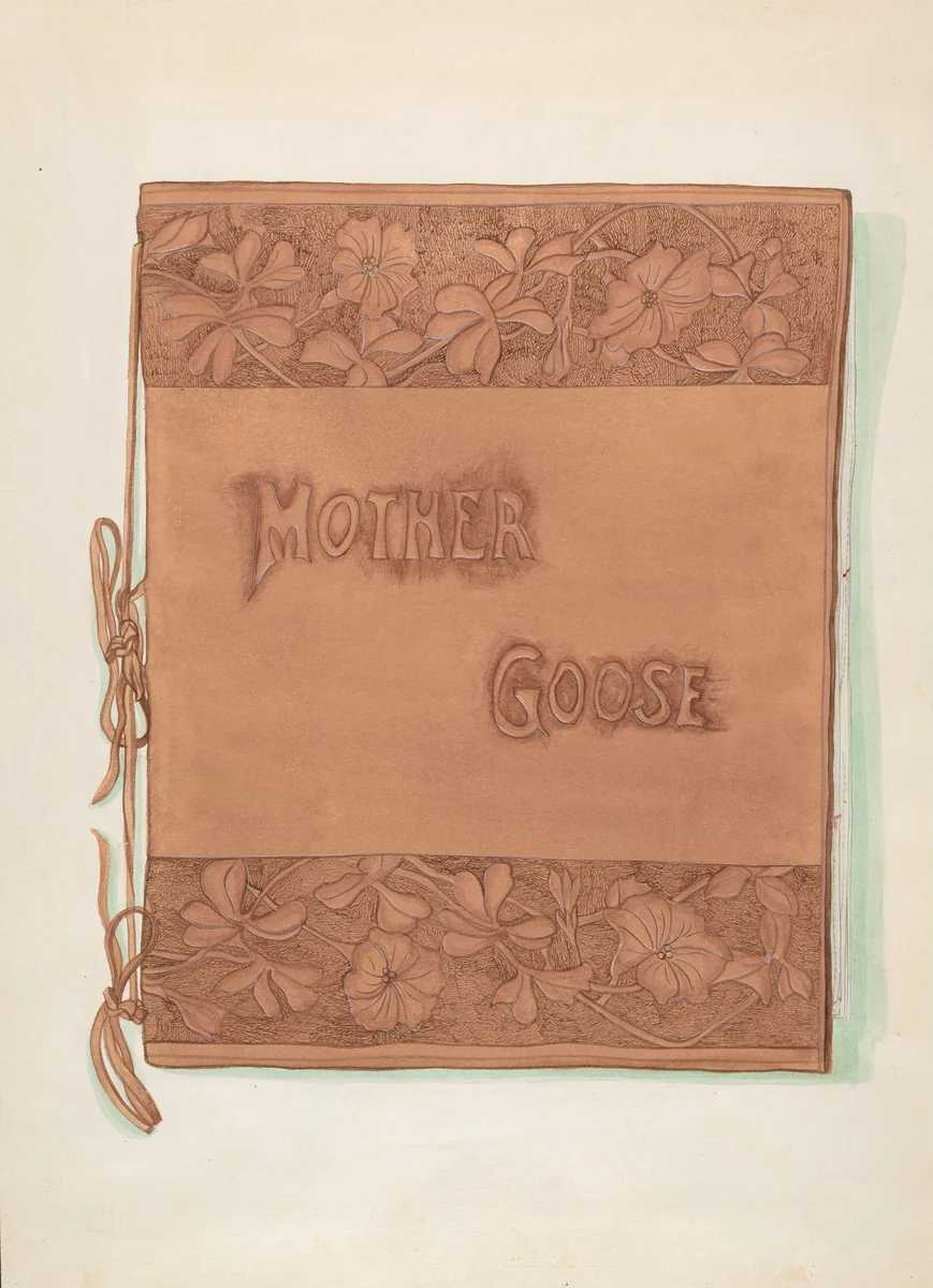 Leather Book Cover by Vera Van Voris, index of american design, 1936