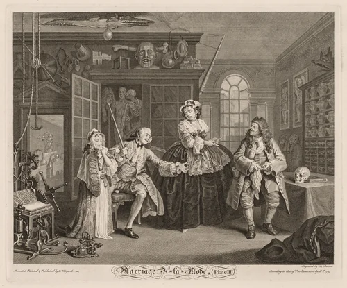 Marriage à la Mode: The Scene with the Quack by William Hogarth, other, 1745