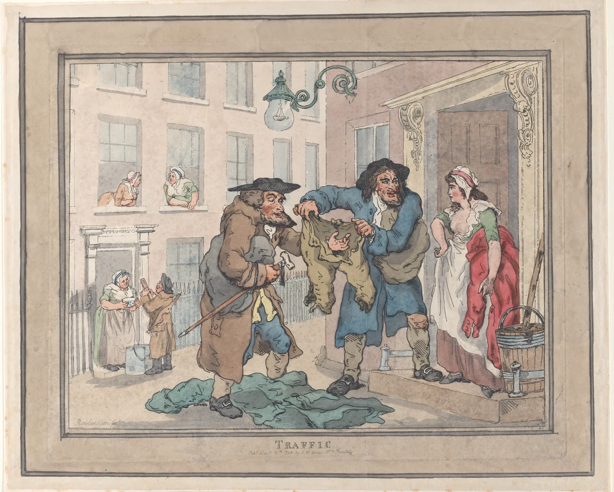 Traffic by Thomas Rowlandson, print, 1791-1794