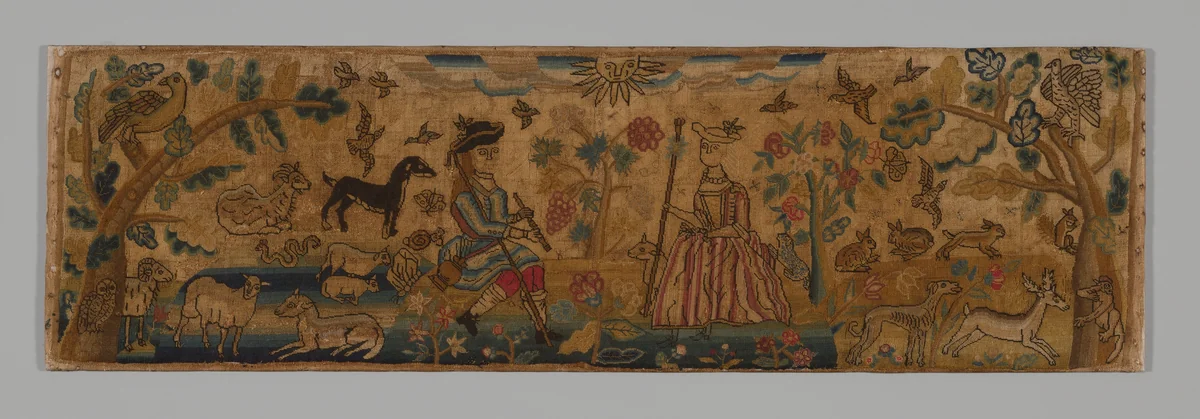 Panel by England, textile, 1701-1725