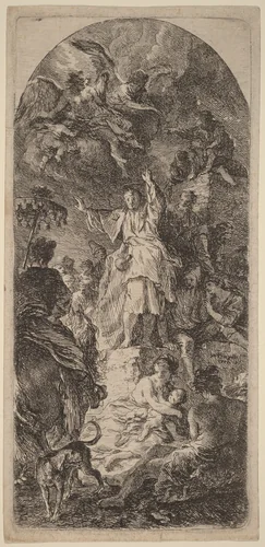 Saint James Major Preaching by Martin Johann Schmidt, print, 1771