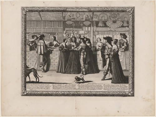 La Galerie du Palais by Abraham Bosse; Jean Le Blond, print, 1633-1643