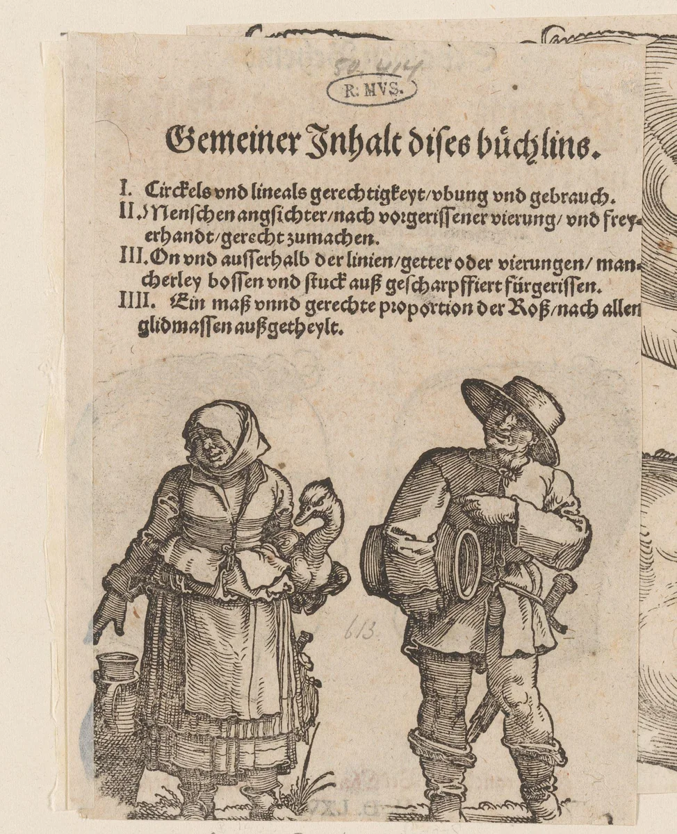 Twee boeren by anonymous, print, 1565