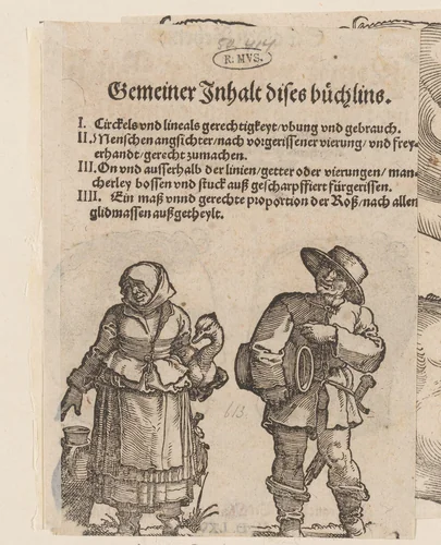 Twee boeren by anonymous, print, 1565
