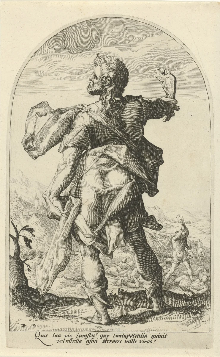 Simson by Unknown, print, 1585-1589