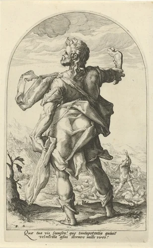 Simson by Unknown, print, 1585-1589