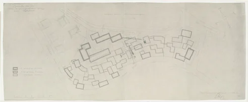 Weissenhof Housing Colony Master Plan, "The Dwelling," Stuttgart, Germany (Plan) by Ludwig Mies van der Rohe, mies van der rohe archive, 1926