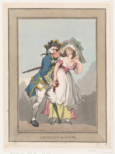 Liberality and Desire by Thomas Rowlandson, print, 1788