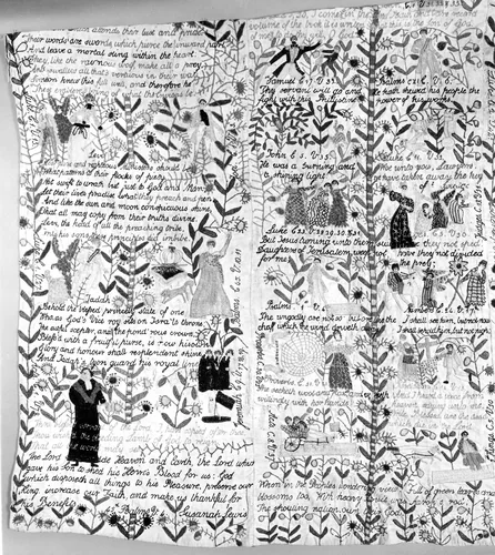 Cover (Needlework) by Susannah Lewis, textile, 1850-1900