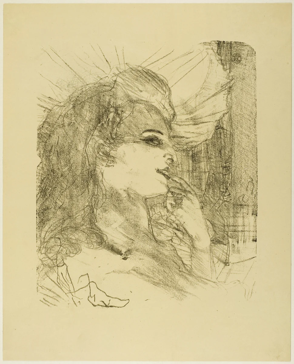 Anna Held, from Treize Lithographies by Henri de Toulouse-Lautrec, print, 1898