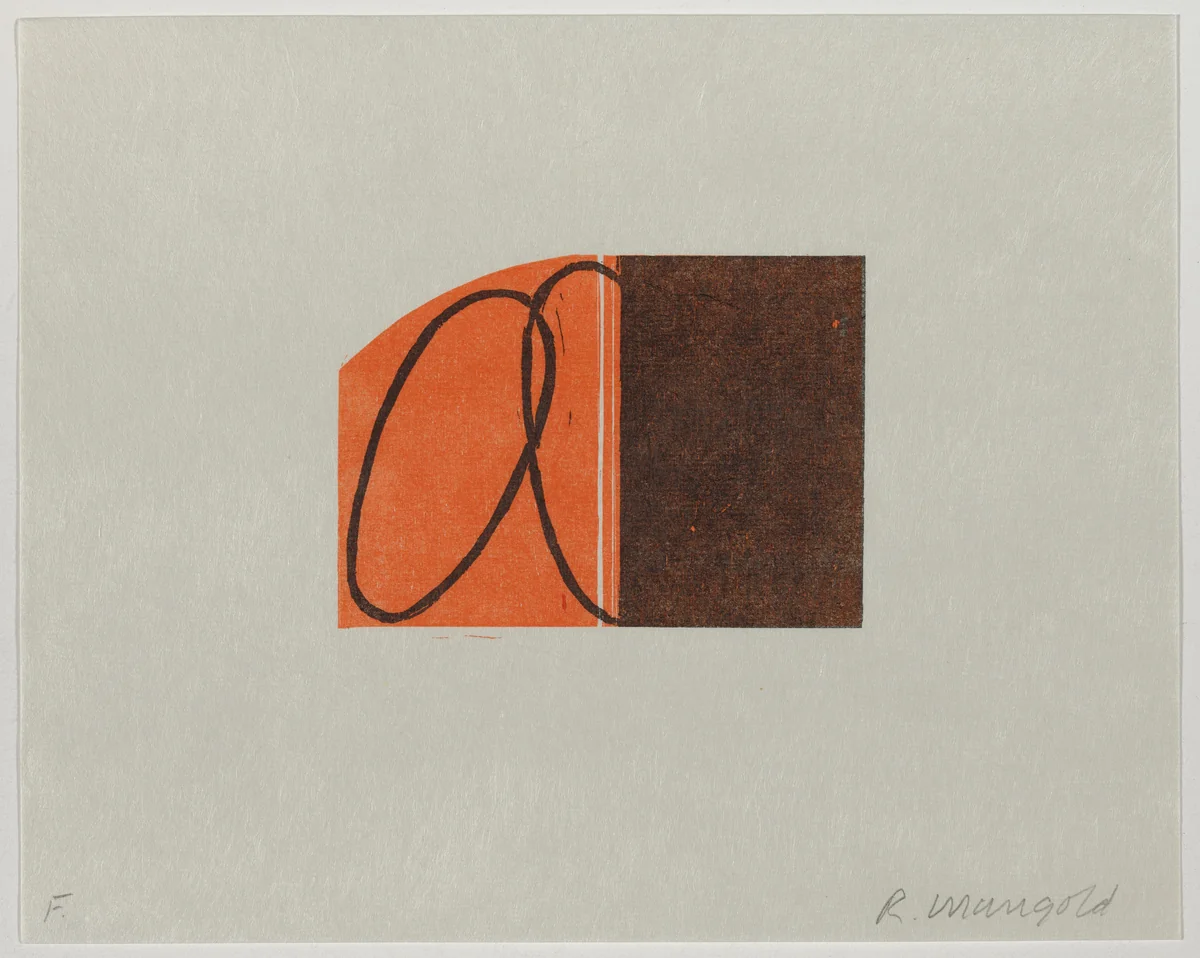 F by Robert Mangold, portfolio, 2000