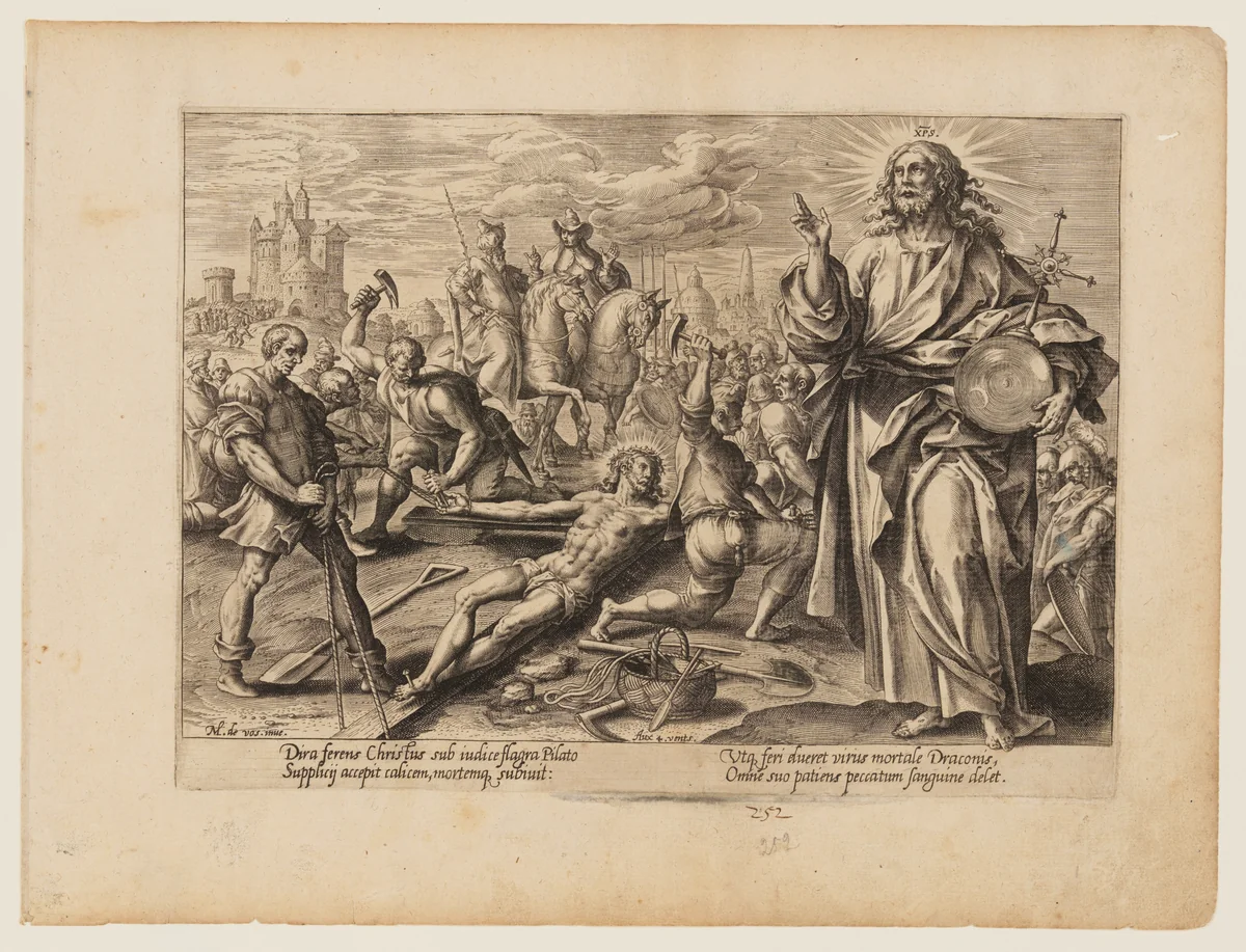 The Martyrdom of Christ, from The Martyrdom of Christ and the Apostles by Hendrick Goltzius, print, 1573-1583