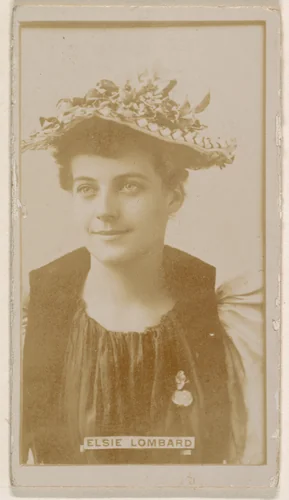 Elsie Lombard, from the Actresses series (N245) issued by Kinney Brothers to promote Sweet Caporal Cigarettes by Kinney Brothers Tobacco Company, photograph, 1890