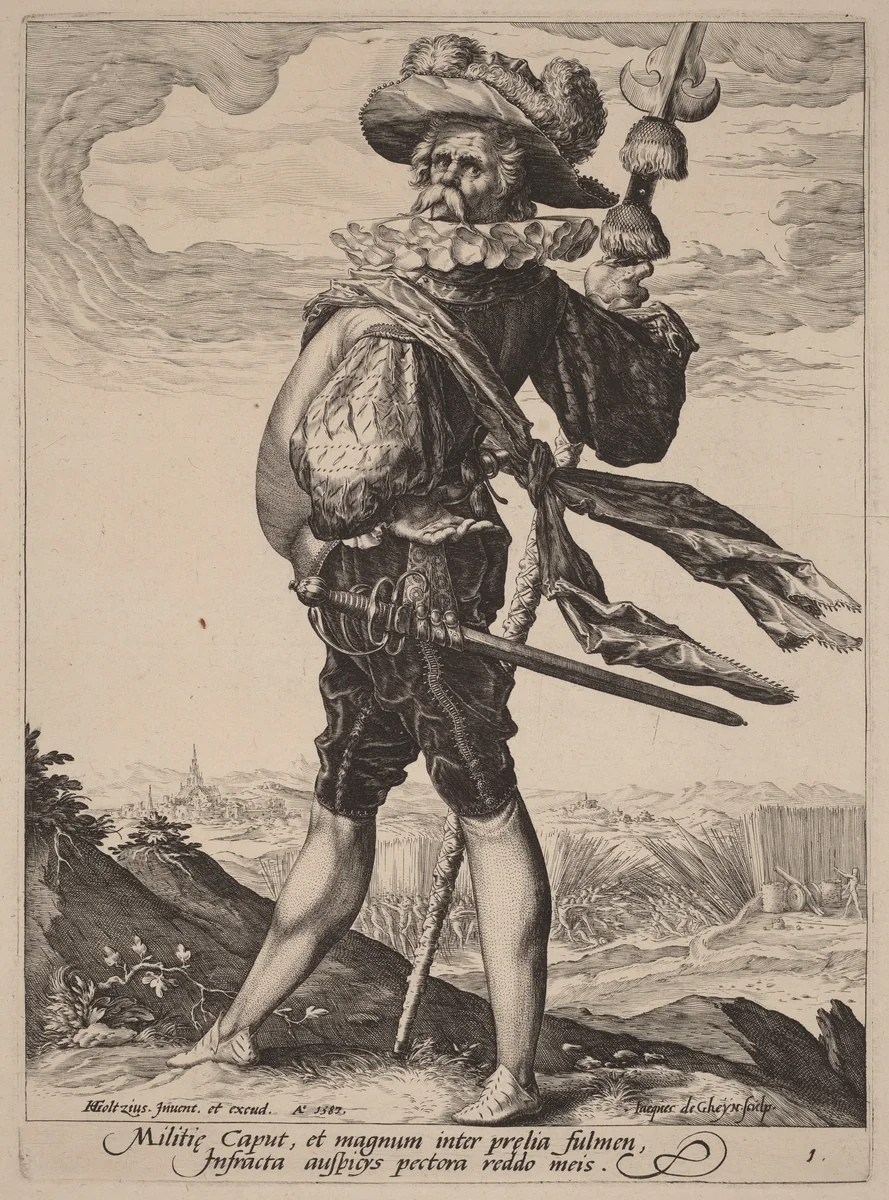 Colonel by Jacques de Gheyn II, portfolio, 1587