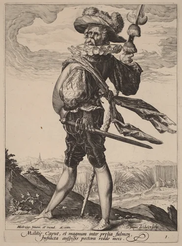 Colonel by Jacques de Gheyn II, portfolio, 1587