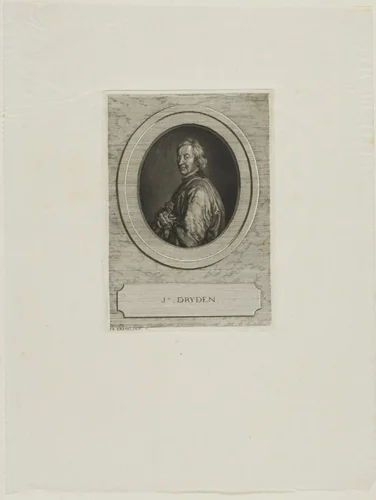 John Dryden by Jean-Baptiste de Grateloup, print, 1755-1817