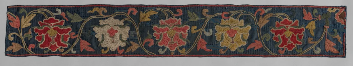 Embroidered Border by Unknown, textile, 1300-1399