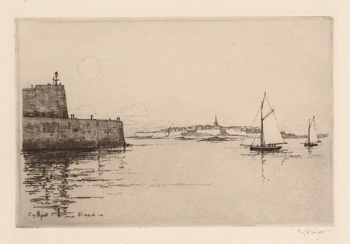 Saint-Malo Viewed from Dinard (Saint-Malo vu de Dinard) by Eugène Bejot, print, 1914
