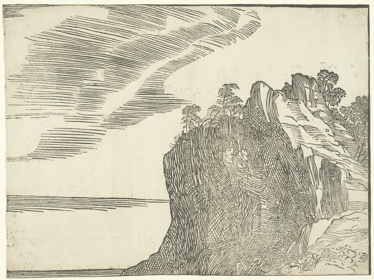 The Submersion of Pharaoh's Army in the Red Sea by Titian, print, 1510-1520