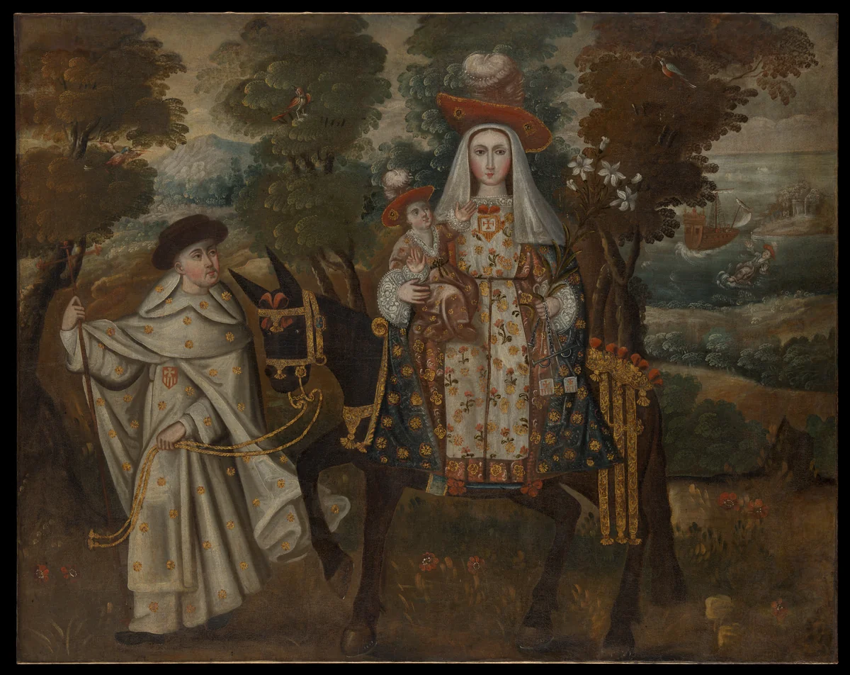 Our Lady of Mercy, called “The Pilgrim of Quito” by Peru, artwork, 1730-1740