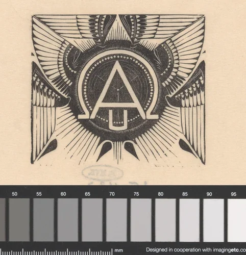 Vignet 'Alfa U Omega' by Mathieu Lauweriks, print, 1897