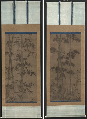 Bamboo in Four Seasons: Spring and Autumn by Unknown, painting, 1279-1368