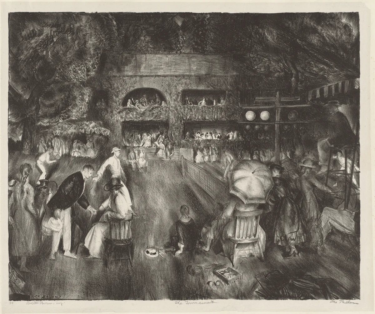 The Tournament by George Bellows, print, 1920