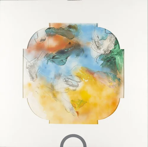 Design for 'Icarus Atlanticus' by Ger Lataster, painting, 1987