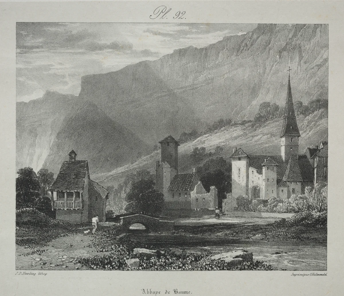 A Series of Subjects from the Works of the Late R. P. Bonington: A Study from Nature - Portrait of a Girl by James Duffield Harding, print, 1829