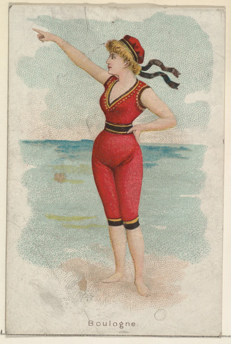 Boulogne, from the Beautiful Bathers series (N192) issued by Wm. S. Kimball & Co. by William S. Kimball & Company, print, 1889