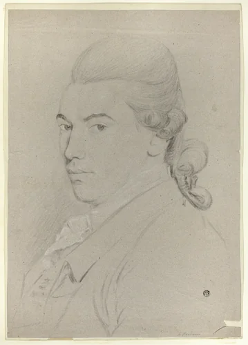Portrait Bust of a Man by Thomas Gainsborough, drawing, 1775-1785