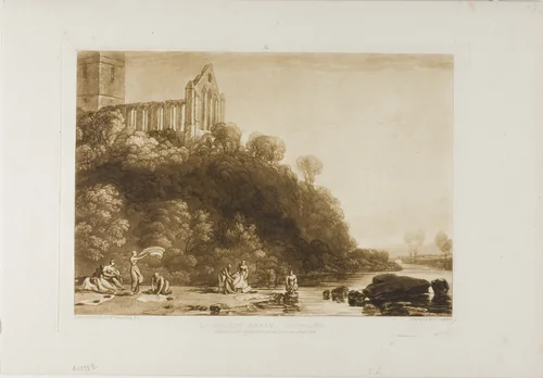 Dumblain Abbey, plate 56 from Liber Studiorum by Joseph Mallord William Turner, print, 1816