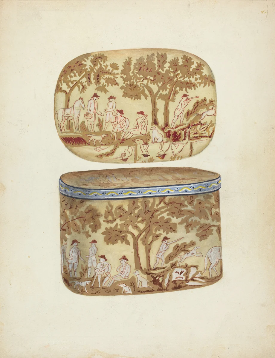 Bandbox by Joseph Rothenberg, index of american design, 1953