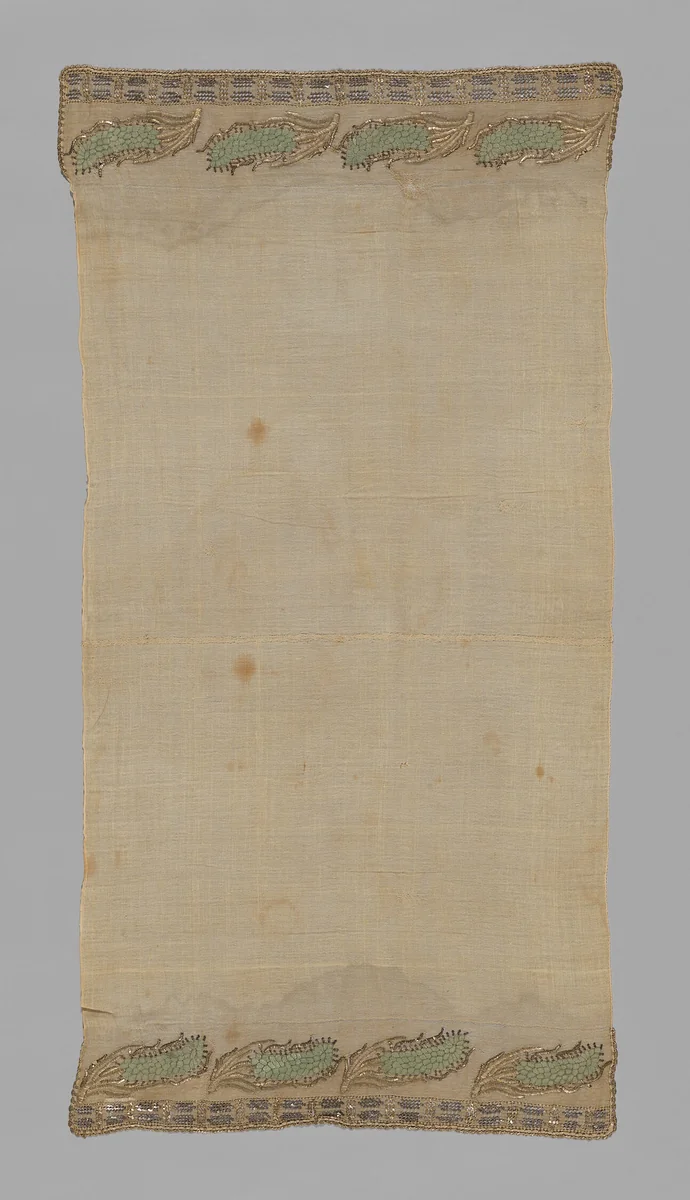 Towel or Napkin by Turkey, textile, 1801-1900