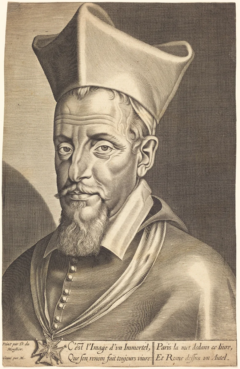 François La Rochefoucauld by Michel Lasne; Daniel Dumonstier, print, 1590-1667