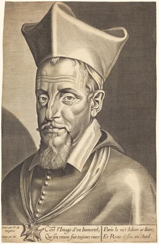 François La Rochefoucauld by Michel Lasne; Daniel Dumonstier, print, 1590-1667