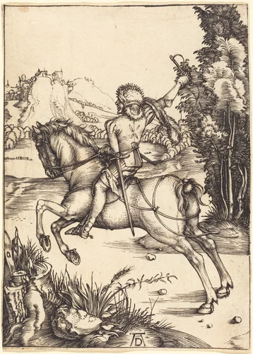 The Little Courier by Albrecht Dürer, print, 1496