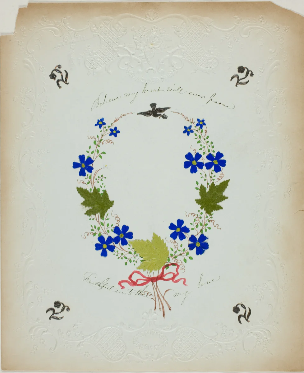 Believe My Heart Will Ever Prove (valentine) by George Kershaw, other, 1835-1845