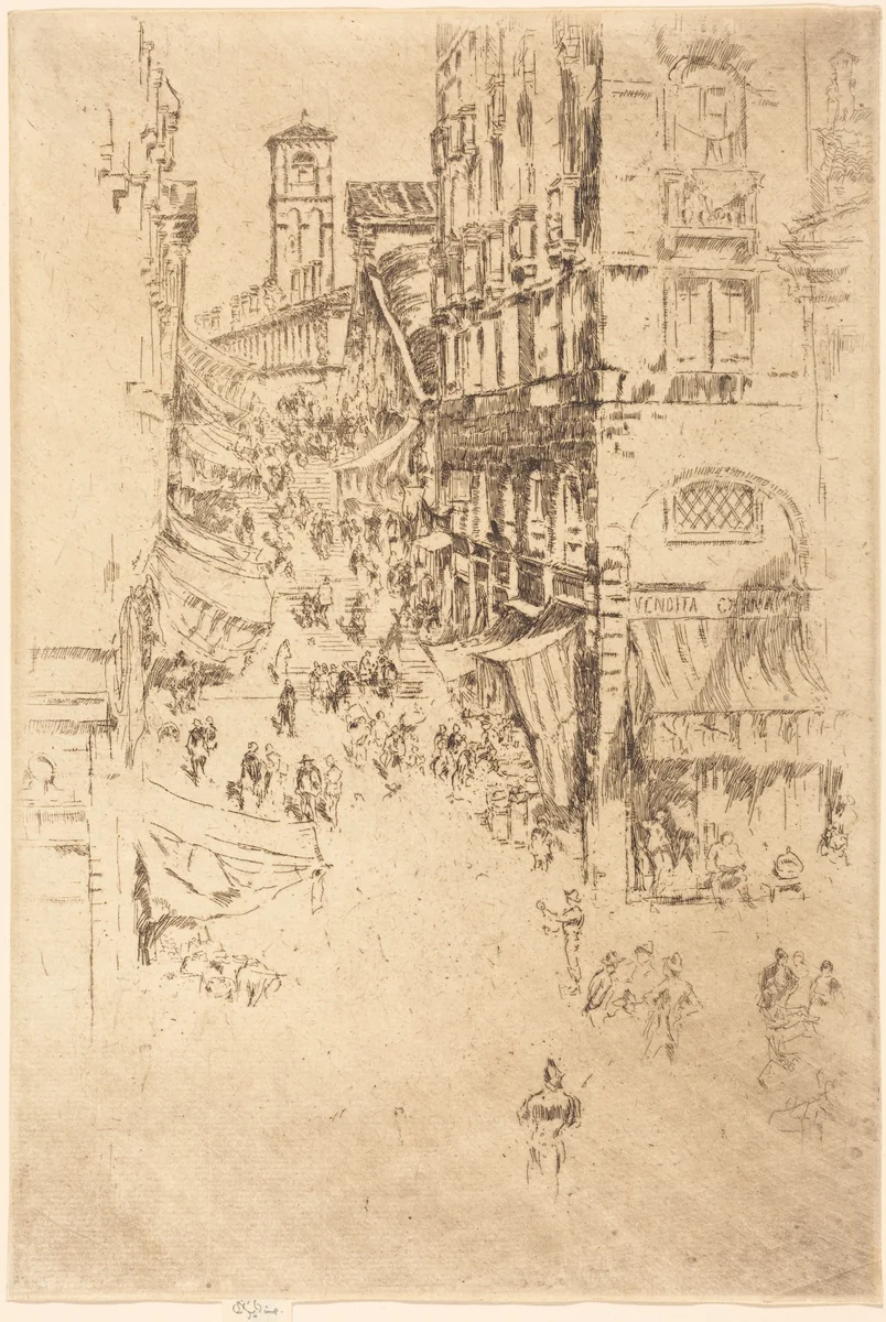 The Rialto by James McNeill Whistler, print, 1880